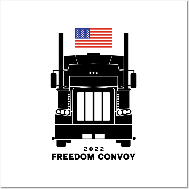 USA Freedom Convoy 2022 Wall Art by Coron na na 